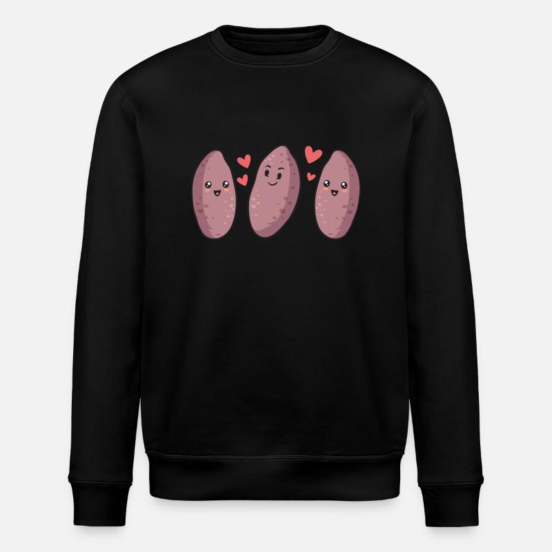 Légumes-racines de patates douces - Sweat bio ROLLER Stanley/Stella Unisexe - noir