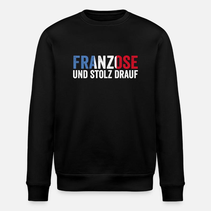Franzose Französisch Frankreich - Stanley/Stella Unisex Bio-Sweatshirt ROLLER - Schwarz