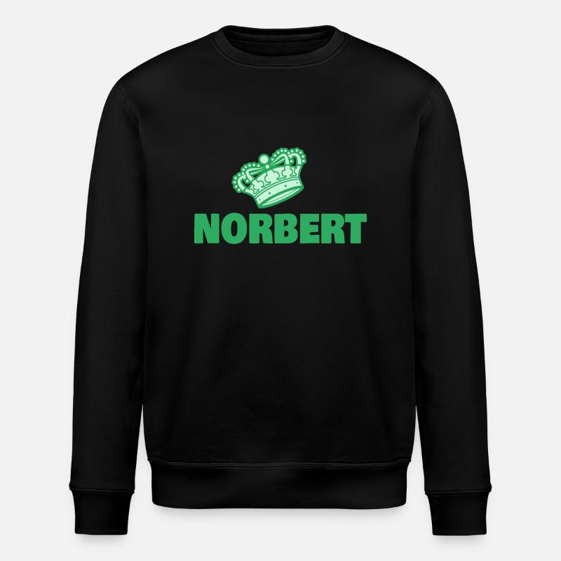 First name Norbert - Stanley/Stella ROLLER Unisex Organic Sweatshirt - black