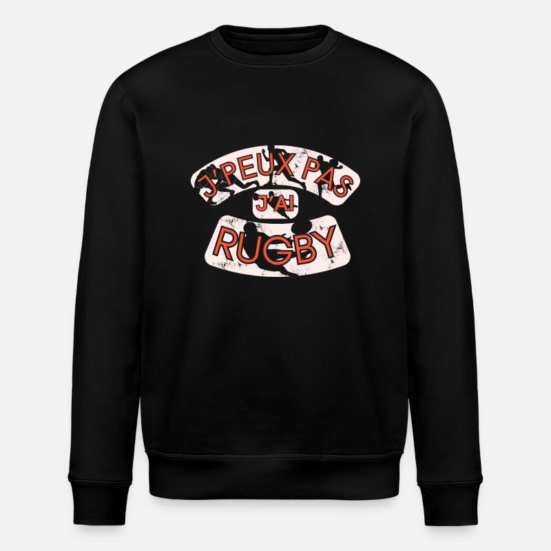 J'Peux Pas J'Ai Rugby - Sweat bio ROLLER Stanley/Stella Unisexe - noir