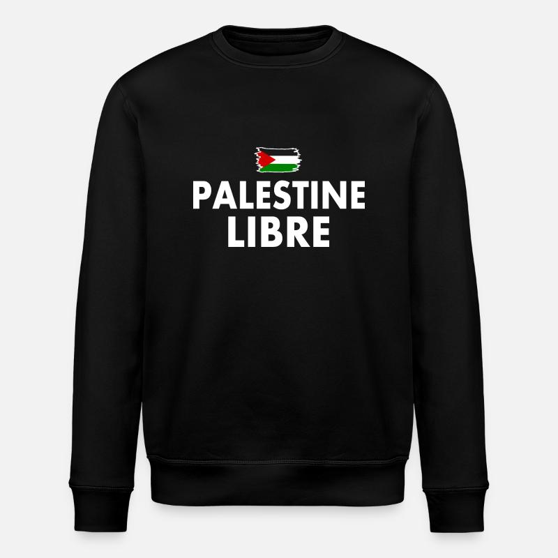palestine libre - Stanley/Stella Unisex Bio-Sweatshirt ROLLER - Schwarz