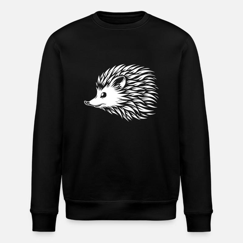 Hedgehog - Stanley/Stella ROLLER Unisex Organic Sweatshirt - black