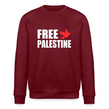 Free palestine - Sweat bio ROLLER Stanley/Stella Unisexe - bordeaux - Devant - Nik (191cm)