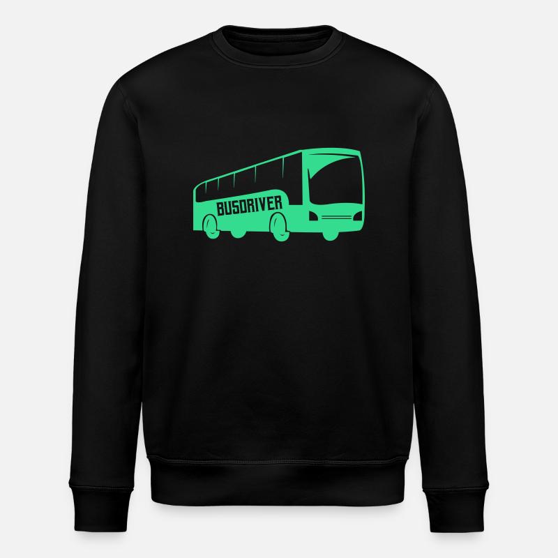 bus busfahren 1 - Stanley/Stella Unisex Bio-Sweatshirt ROLLER - Schwarz