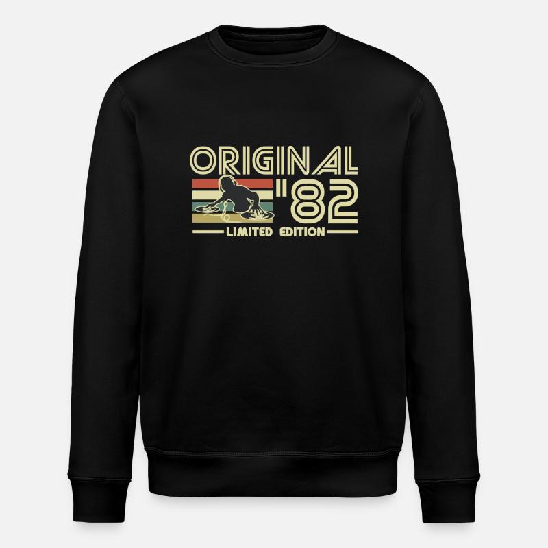 1982 - Stanley/Stella ROLLER Unisex Organic Sweatshirt - black