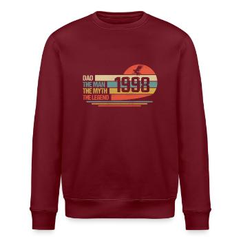 Meilleur Papa Du Monde Depuis 1998 Fête Des Pères - Sweat bio ROLLER Stanley/Stella Unisexe - bordeaux - Devant - Nik (191cm)