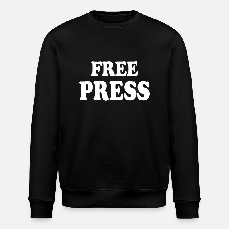 Free press - Stanley/Stella ROLLER Unisex Organic Sweatshirt - black