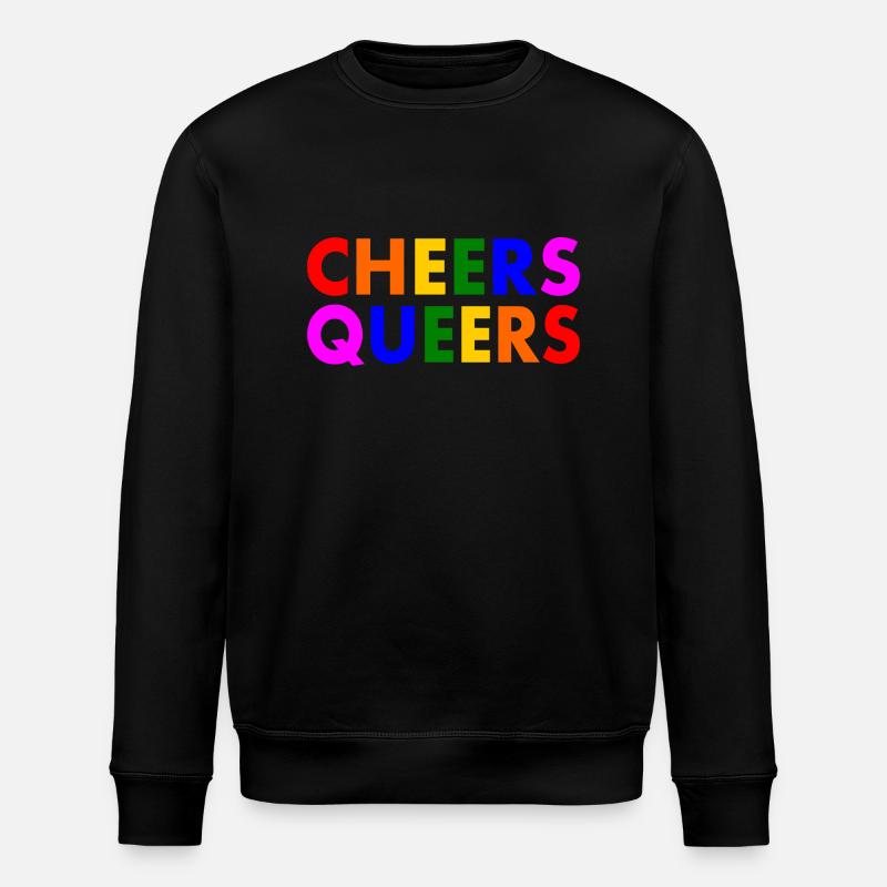 Cheers queers - Stanley/Stella Unisex Bio-Sweatshirt ROLLER - Schwarz