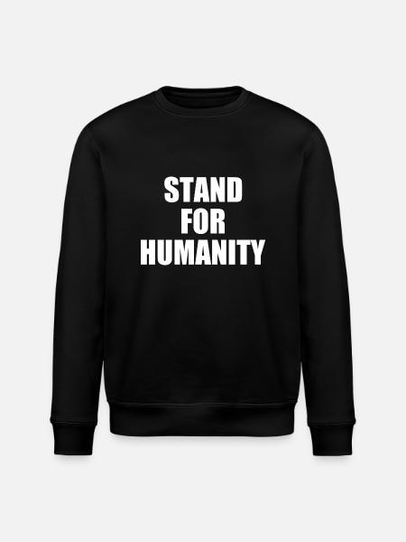 Stand for humanity - Stanley/Stella ROLLER Unisex Organic Sweatshirt - black