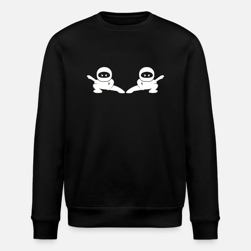 Ninjas Comic - Stanley/Stella ROLLER Unisex Organic Sweatshirt - black