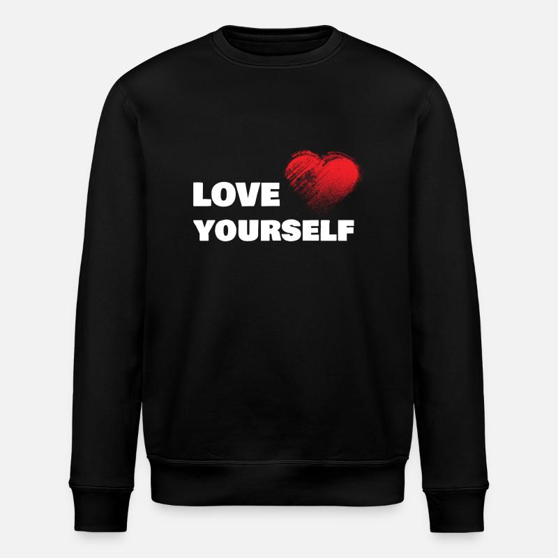 Liebe dich selbst - Stanley/Stella Unisex Bio-Sweatshirt ROLLER - Schwarz