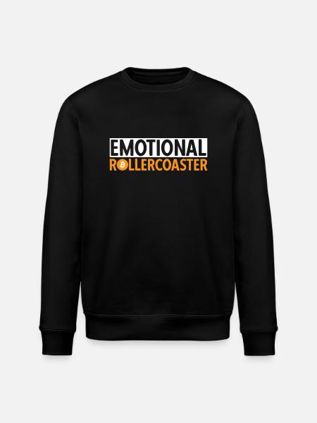 Bitcoin Cryptocurrency BTC Crypto Trader - Stanley/Stella ROLLER Unisex Organic Sweatshirt - black