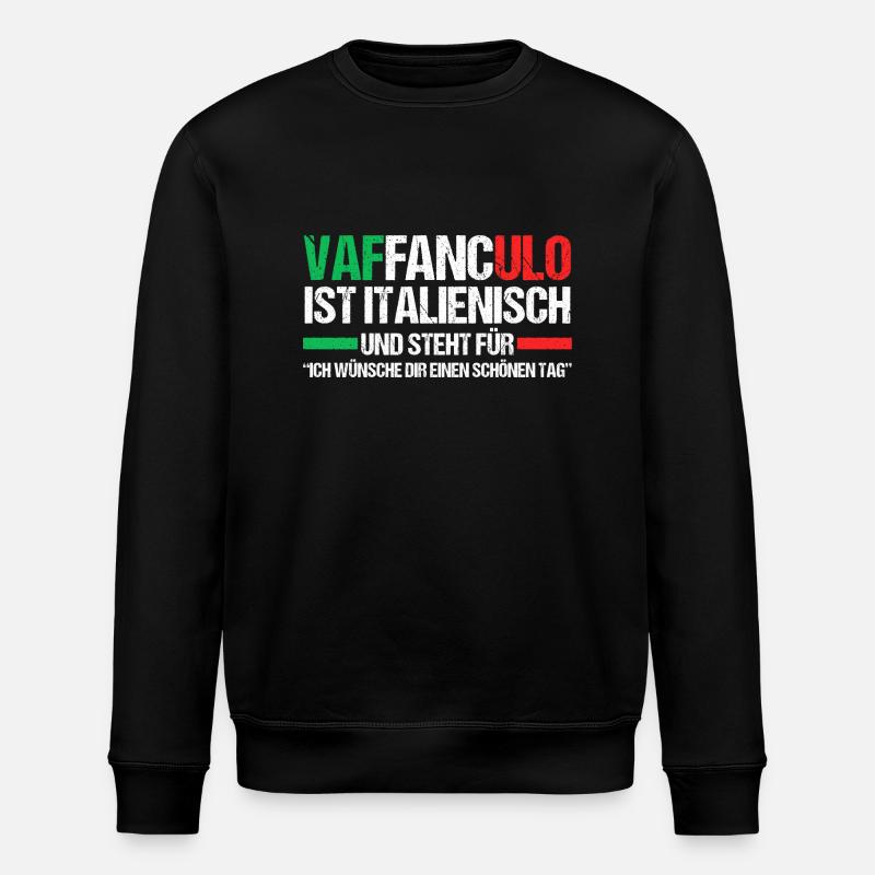 Italie Italien Vaffanculo - Sweat bio ROLLER Stanley/Stella Unisexe - noir