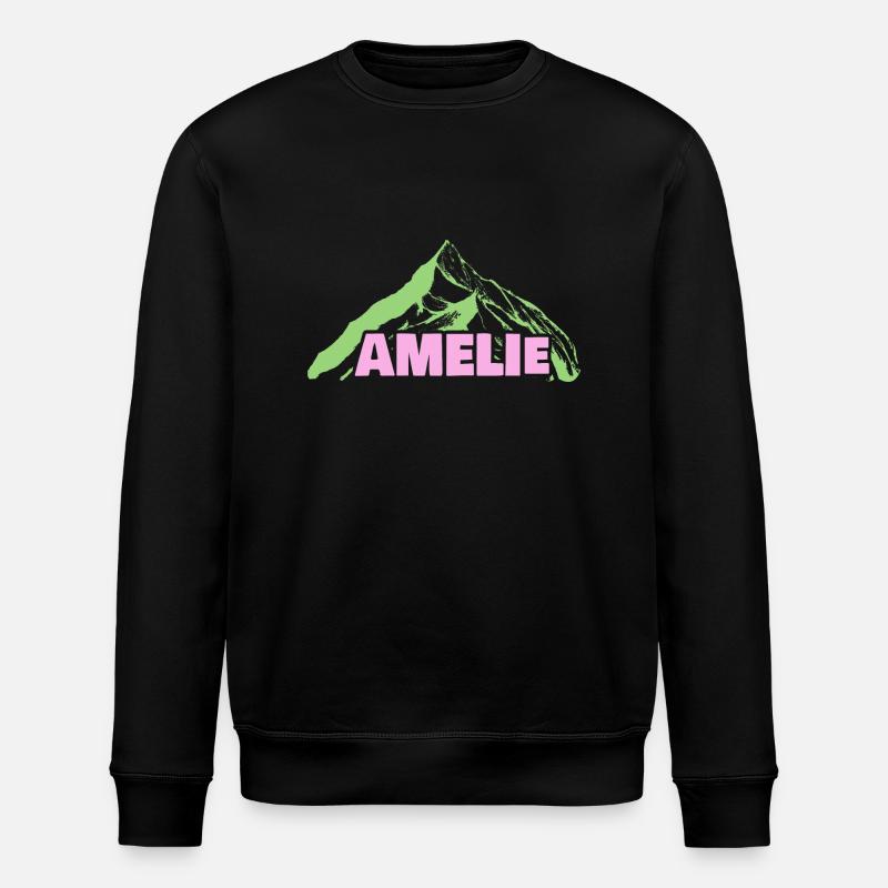 Bergsteigen Amelie - Stanley/Stella Unisex Bio-Sweatshirt ROLLER - Schwarz