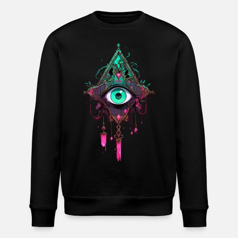 Dreamcatcher #1 - Stanley/Stella ROLLER Unisex Organic Sweatshirt - black