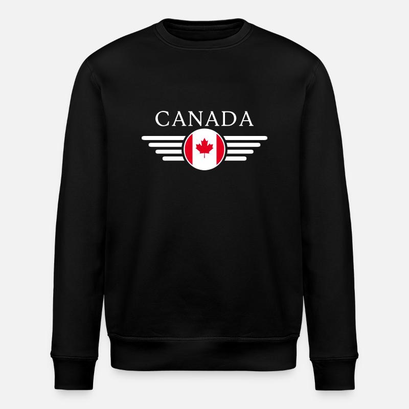 Canada Style Design T-Shirt - Stanley/Stella ROLLER Unisex Organic Sweatshirt - black