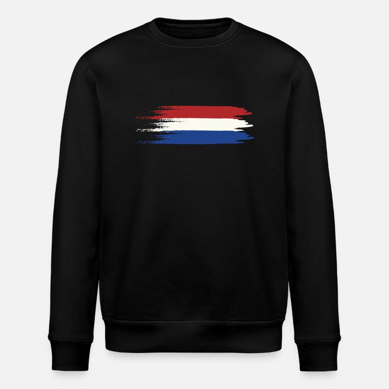 Netherlands Flag Holland - Stanley/Stella ROLLER Unisex Organic Sweatshirt - black