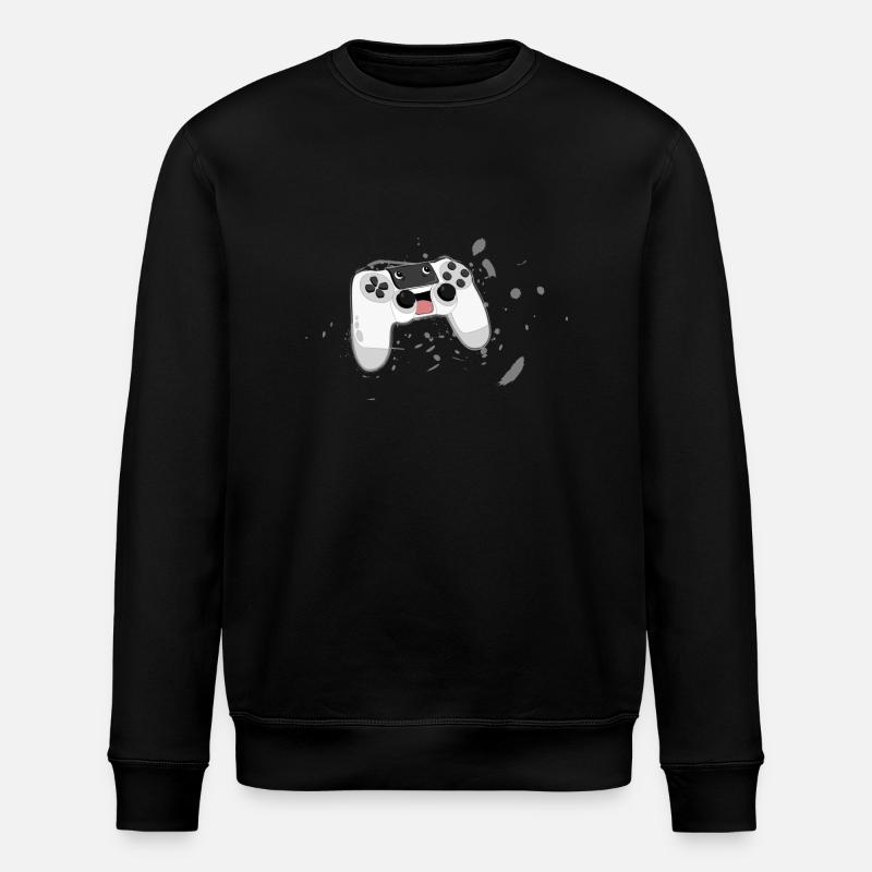 Crazy controller - Stanley/Stella ROLLER Unisex Organic Sweatshirt - black