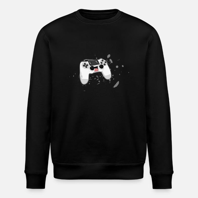 controller gamepad joystick - Stanley/Stella ROLLER Unisex Organic Sweatshirt - black