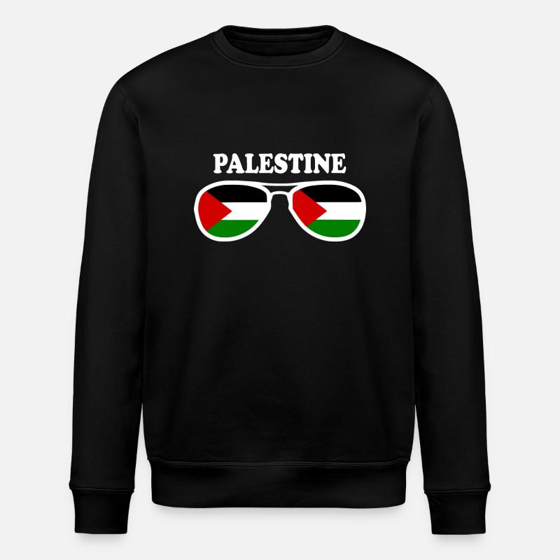 Palestina - Stanley/Stella ROLLER økologisk unisex-sweatshirt - svart