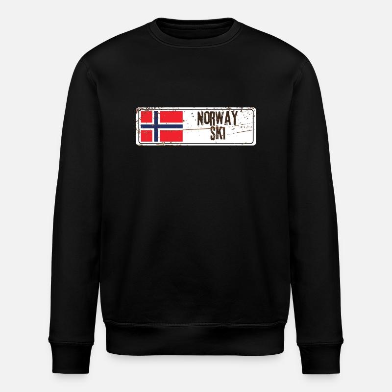 Ski Norvège - Sweat bio ROLLER Stanley/Stella Unisexe - noir