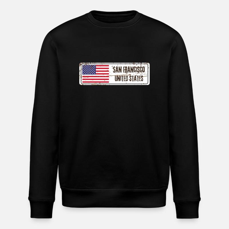 Drapeau de San Francisco - Sweat bio ROLLER Stanley/Stella Unisexe - noir