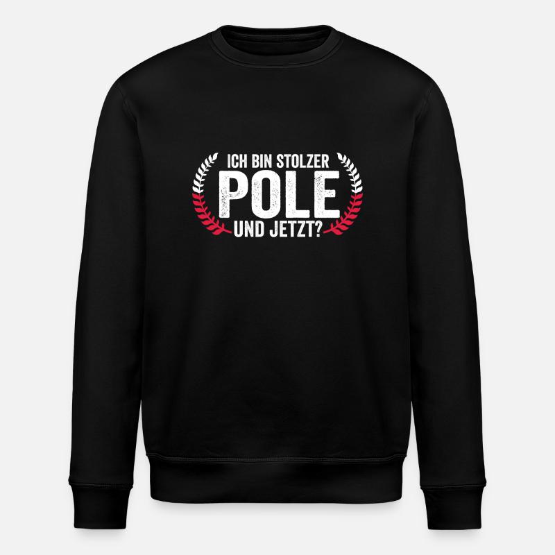 Pole Polnisch Polen - Stanley/Stella Unisex Bio-Sweatshirt ROLLER - Schwarz