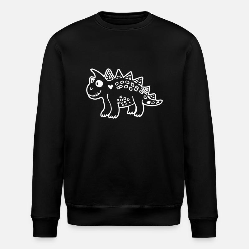 Dinosaur - Stanley/Stella Unisex Bio-Sweatshirt ROLLER - Schwarz