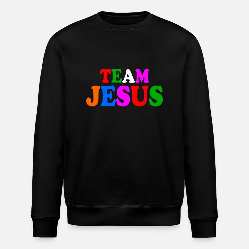 Team jesus - Stanley/Stella ROLLER Unisex Organic Sweatshirt - black