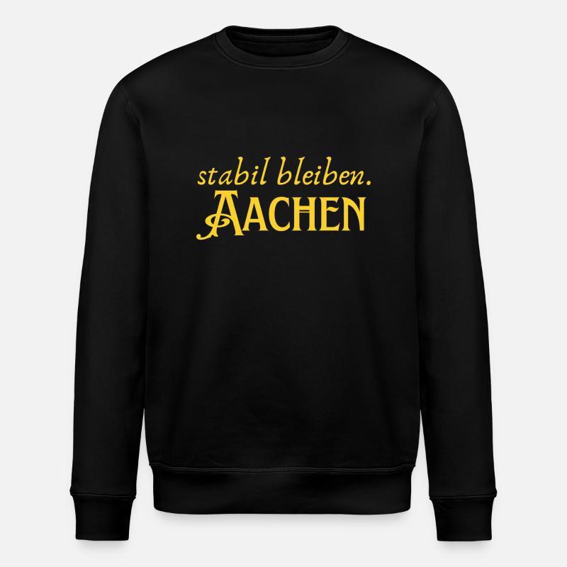 Staying stable Aachen - Stanley/Stella ROLLER Unisex Organic Sweatshirt - black