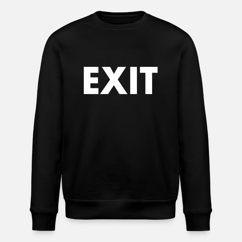 Exit - Stanley/Stella ROLLER Unisex Organic Sweatshirt - black
