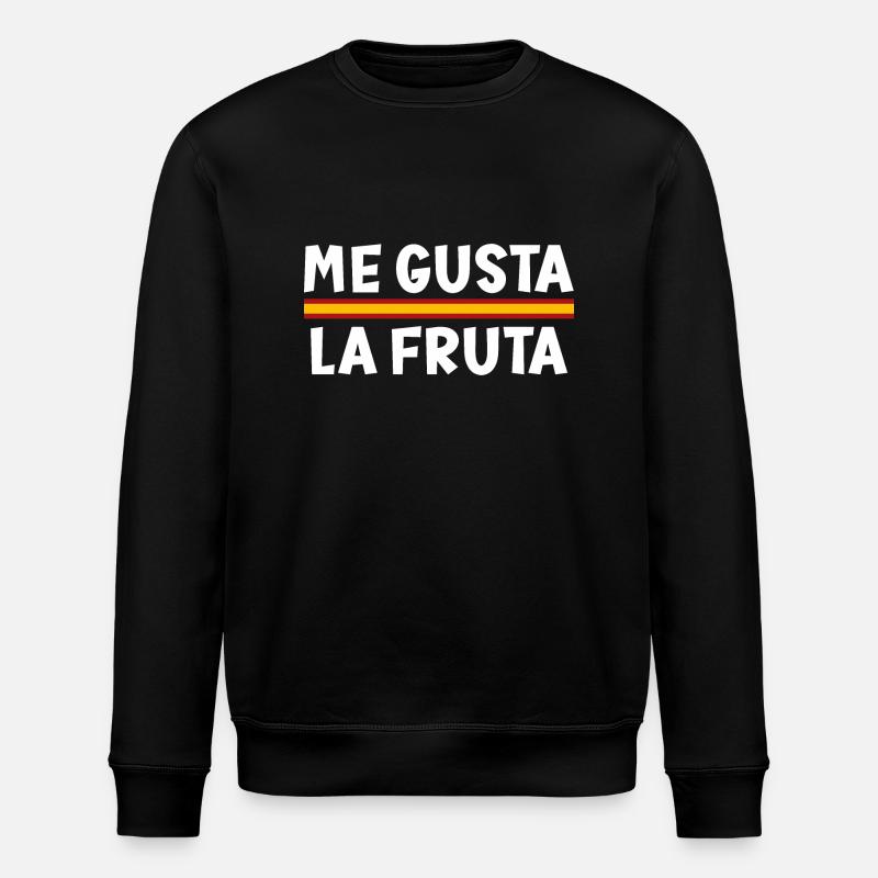 Ich mag Obst, Spanien - Stanley/Stella Unisex Bio-Sweatshirt ROLLER - Schwarz