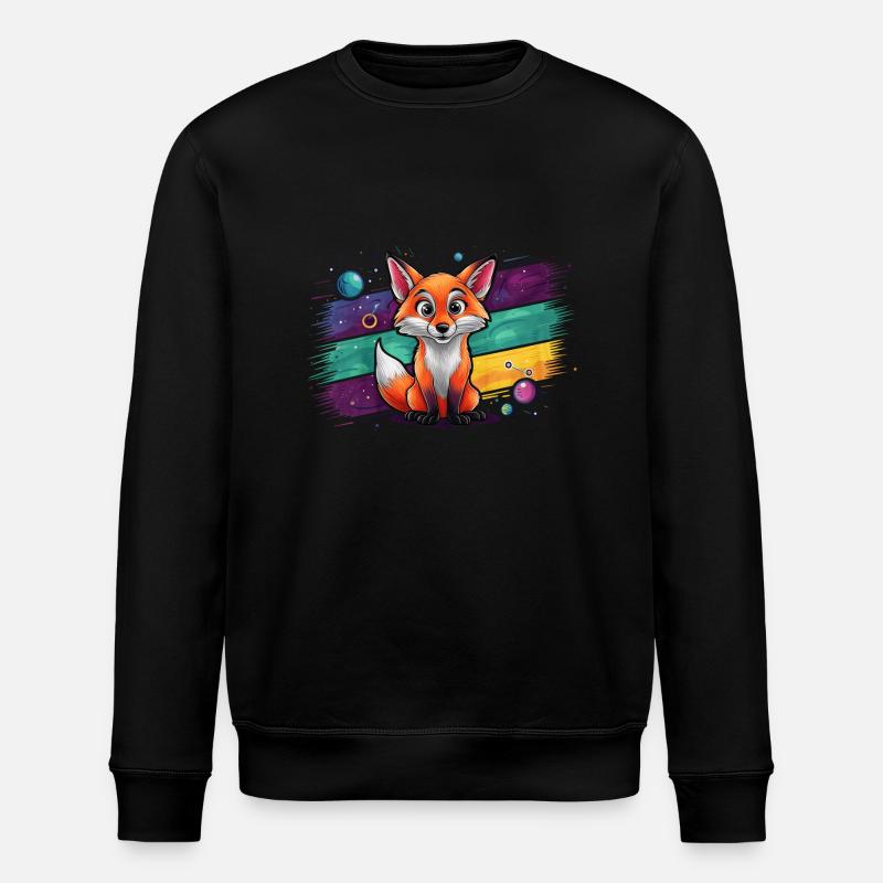 Renard - Illustration - Sweat bio ROLLER Stanley/Stella Unisexe - noir