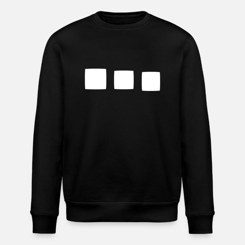 Square square shape - Stanley/Stella ROLLER Unisex Organic Sweatshirt - black