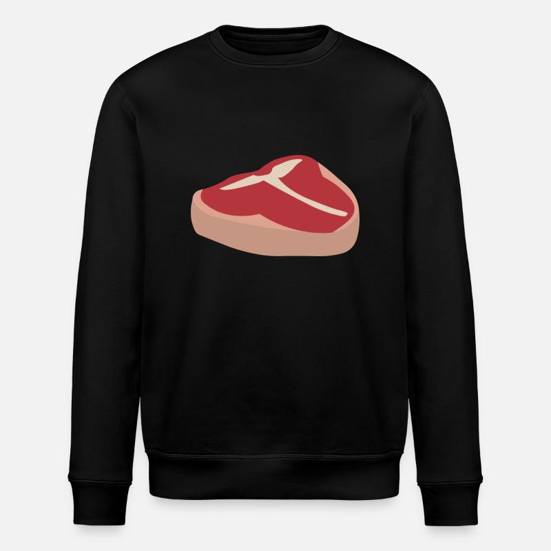 Saftiges Fleisch - Stanley/Stella ROLLER Unisex Organic Sweatshirt - black