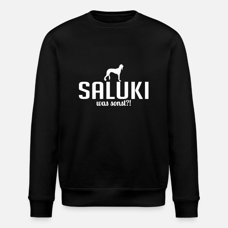SALUKI was sonst - Stanley/Stella Unisex Bio-Sweatshirt ROLLER - Schwarz