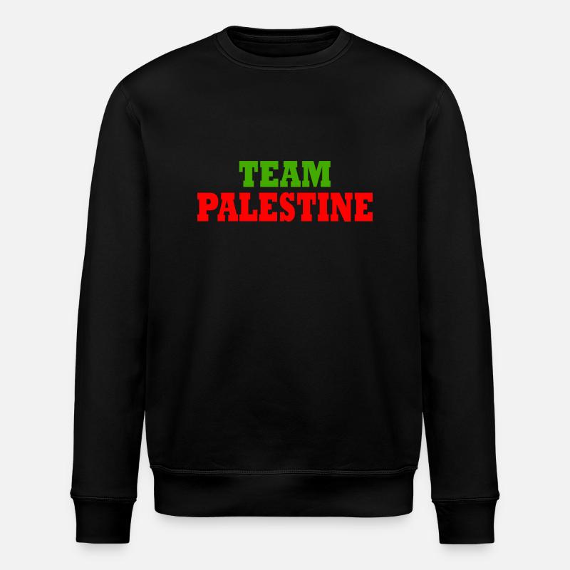 Team palestine - Stanley/Stella ROLLER Unisex Organic Sweatshirt - black