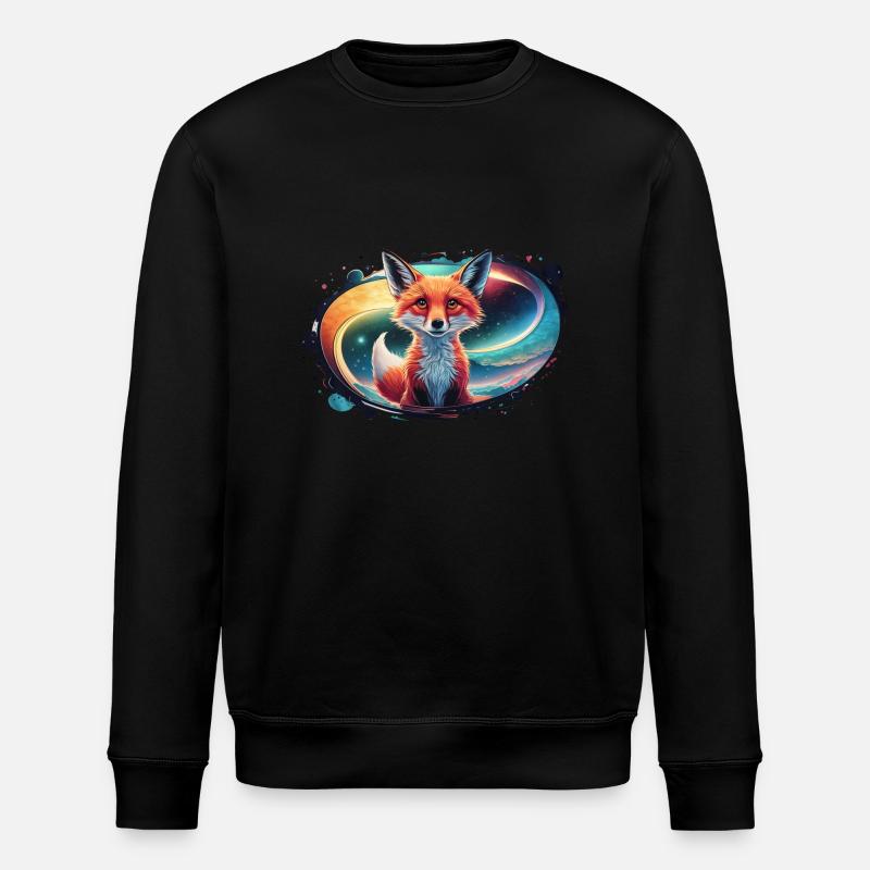 Renard - Illustration - Sweat bio ROLLER Stanley/Stella Unisexe - noir