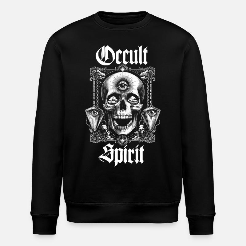 Schädelknochen-Pendel - Stanley/Stella Unisex Bio-Sweatshirt ROLLER - Schwarz
