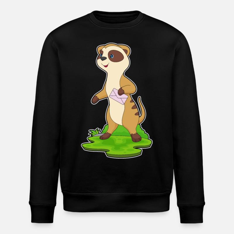 Meerkat Envelope - Stanley/Stella ROLLER Unisex Organic Sweatshirt - black