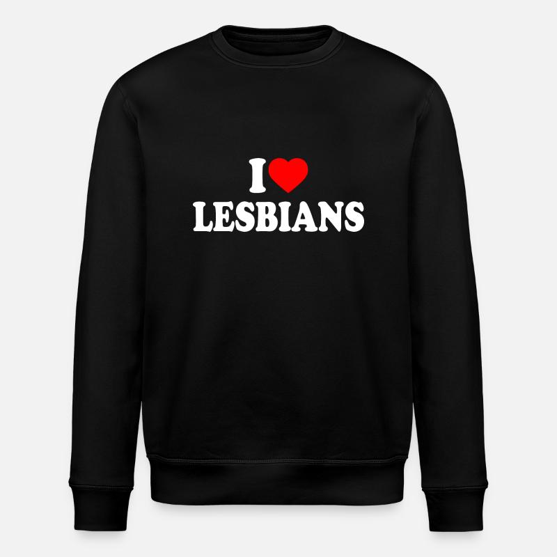 i love lesbians - Stanley/Stella ROLLER Unisex Organic Sweatshirt - black