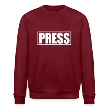 Press - Sweat bio ROLLER Stanley/Stella Unisexe - bordeaux - Devant - Nik (191cm)