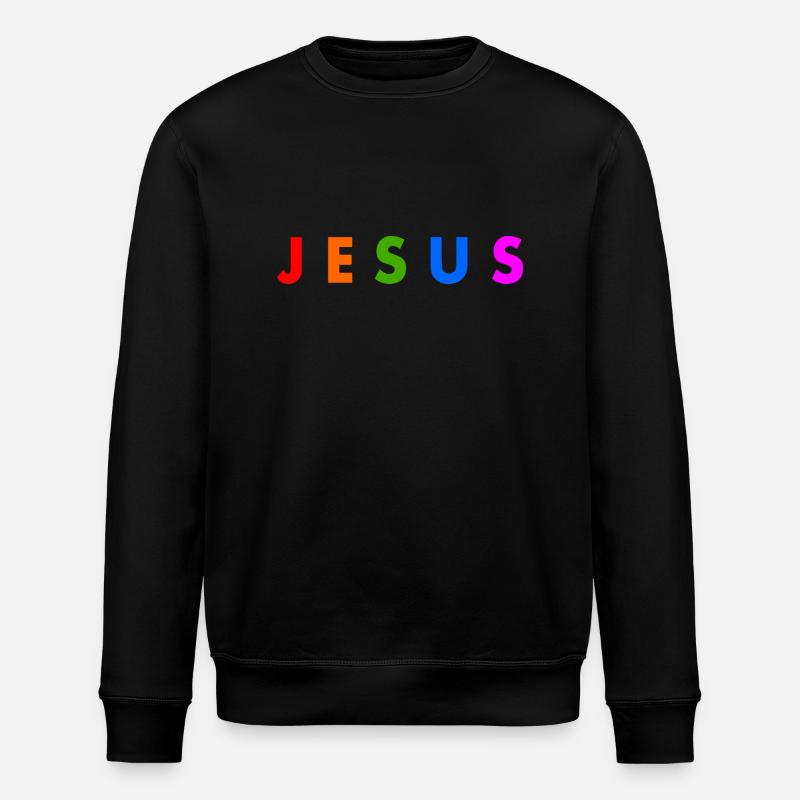 Jesus - Stanley/Stella Unisex Bio-Sweatshirt ROLLER - Schwarz