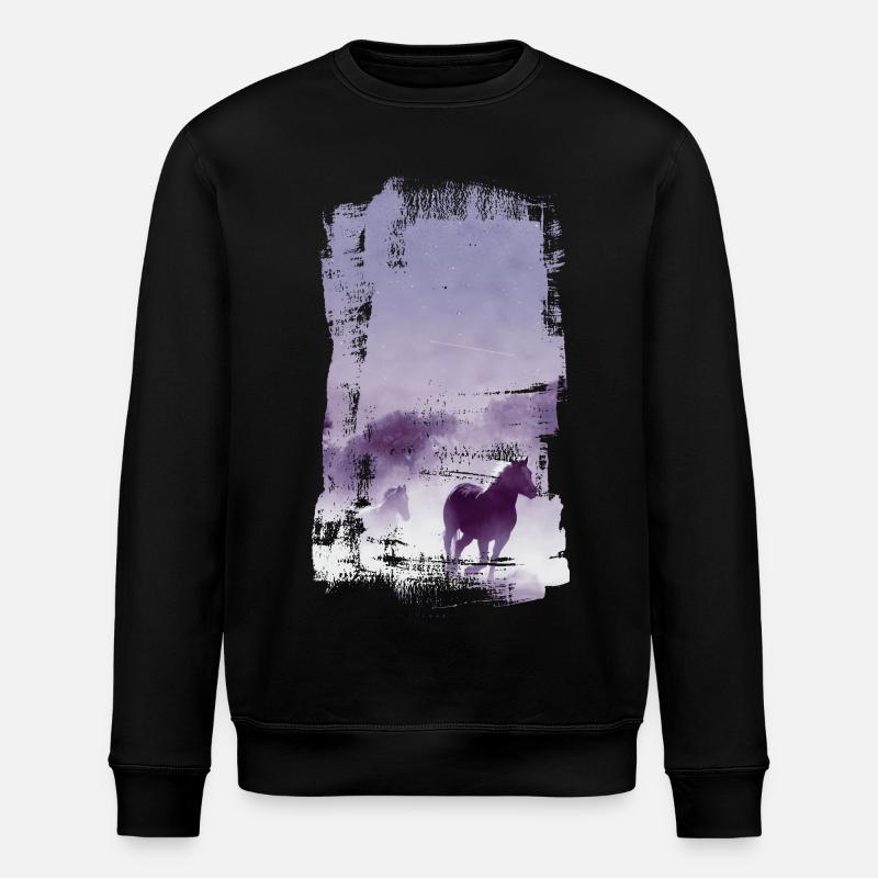 Pferde - Stanley/Stella Unisex Bio-Sweatshirt ROLLER - Schwarz