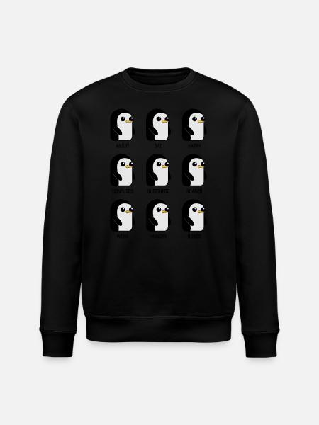 Expressions Animal Graphic - Stanley/Stella ROLLER Unisex Organic Sweatshirt - black