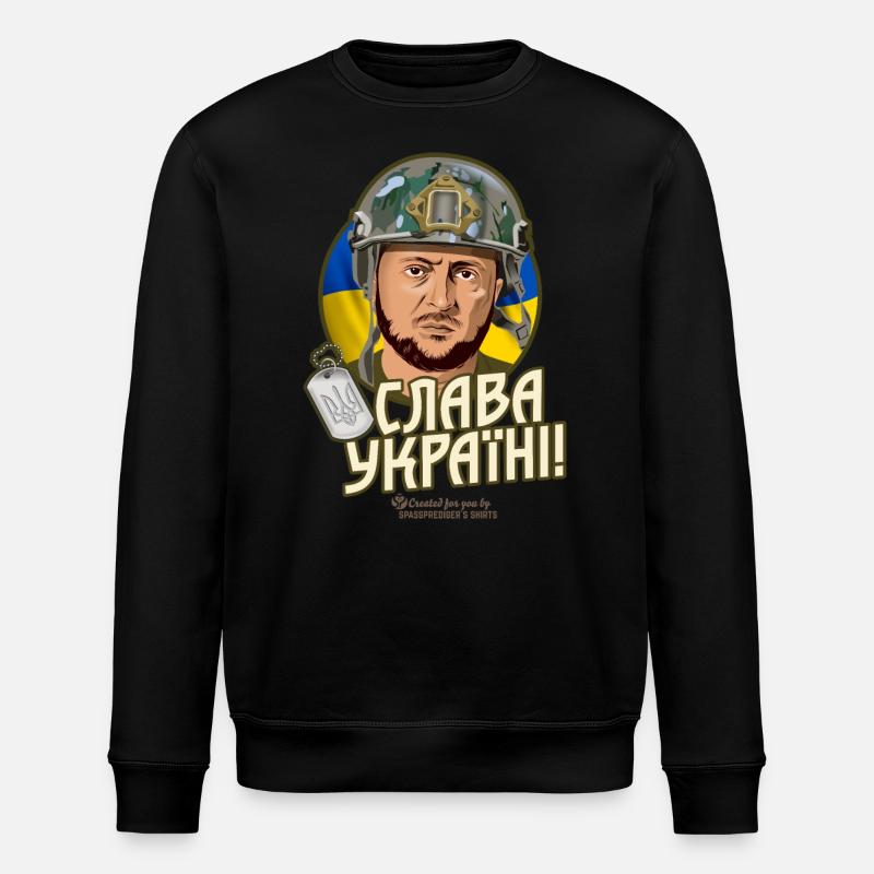 Slava Ukrayini - Stanley/Stella ROLLER Unisex Organic Sweatshirt - black