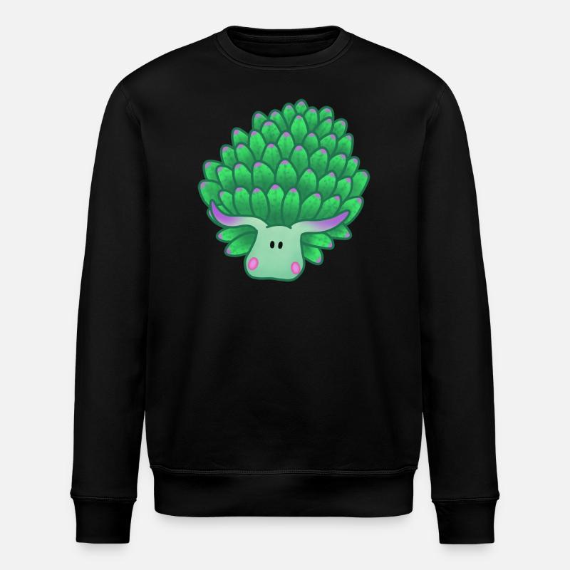Leaf sheep - Stanley/Stella ROLLER Unisex Organic Sweatshirt - black
