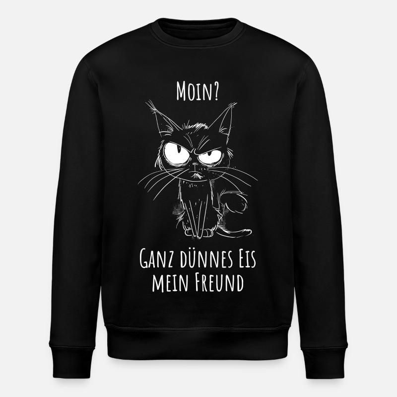 Moin ? Glace très mince mon ami - Sweat bio ROLLER Stanley/Stella Unisexe - noir