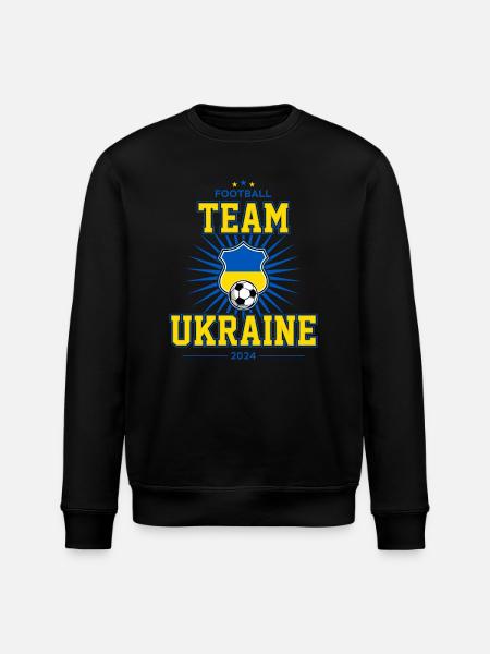 Team Ukraine - Stanley/Stella ROLLER Unisex Organic Sweatshirt - black