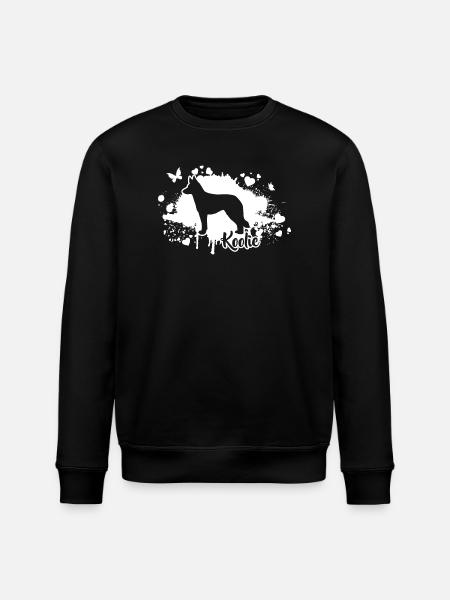 Koolie Hunde Hunderasse Wilsigns - Stanley/Stella Unisex Bio-Sweatshirt ROLLER - Schwarz